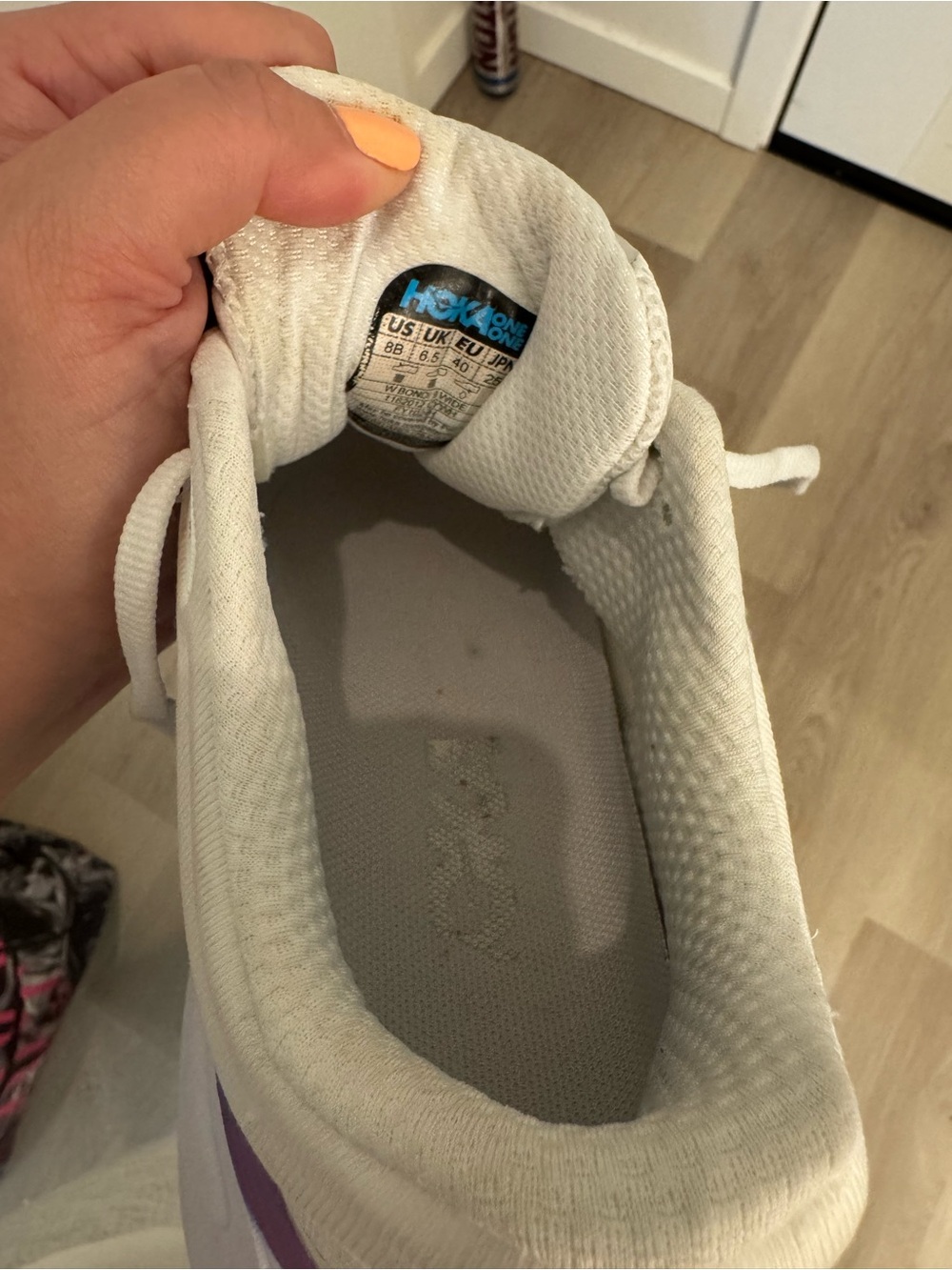 Hoka White Women's Sneakers - Picture 7 of 8